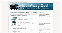 Desktop Screenshot of haulawaycash.com