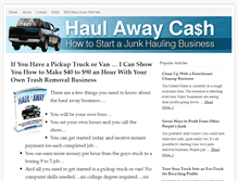 Tablet Screenshot of haulawaycash.com